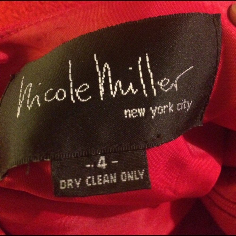 Red Nicole Miller New York Dress - Picture 6 of 6
